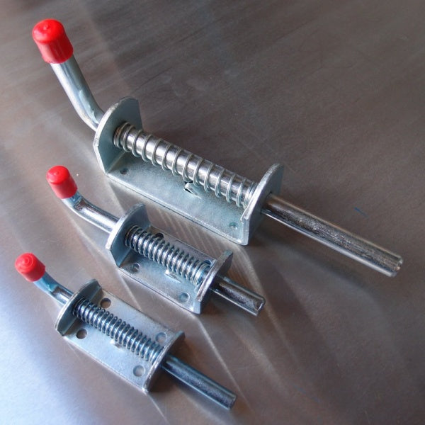 Spring Loaded Bolt - Zinc Plated