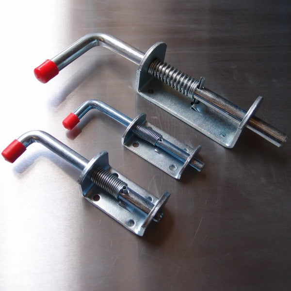 Spring Loaded Bolt - Zinc Plated