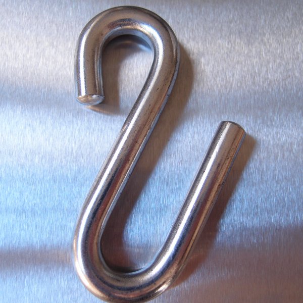 Stainless Steel Long Arm S Hooks - AISI 316