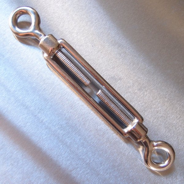 Stainless Steel Open Body Turnbuckles - Straining Screw - Eye and Eye - AISI 316