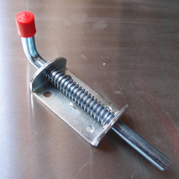 Spring Loaded Bolt - Zinc Plated