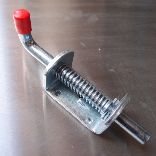 Spring Loaded Bolt - Zinc Plated