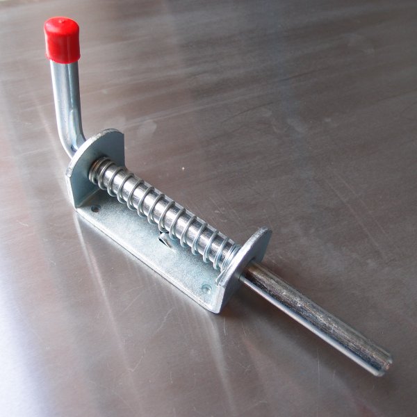 Spring Loaded Bolt - Zinc Plated