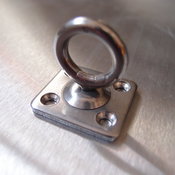 Stainless Steel Four Hole Swivel Eye Plates - AISI 304