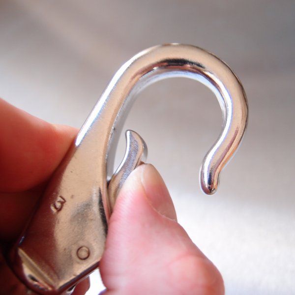 Stainless Steel Swivel Eye Boat Snap Hook - AISI 316