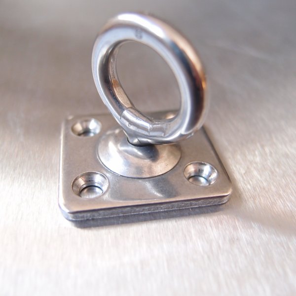 Stainless Steel Four Hole Swivel Eye Plates - AISI 304