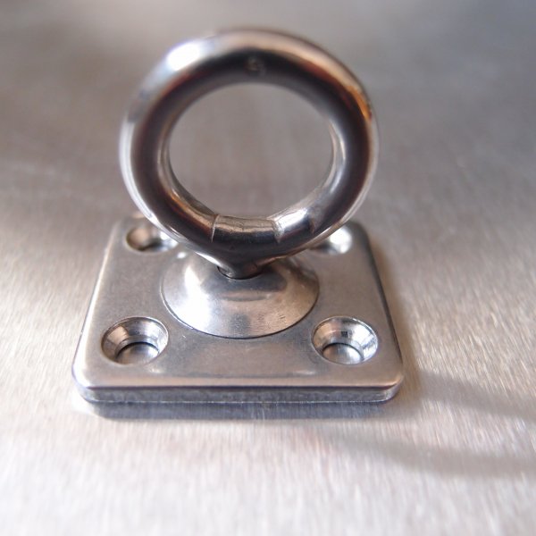 Stainless Steel Four Hole Swivel Eye Plates - AISI 304