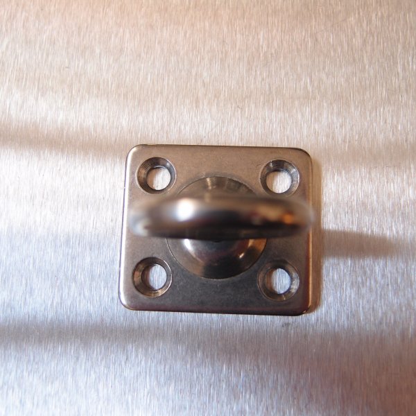 Stainless Steel Four Hole Swivel Eye Plates - AISI 304