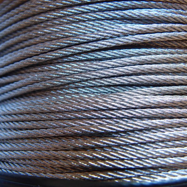 Stainless Steel Wire Rope - 7 x 7 WSC - AISI 316 - 100m Reel