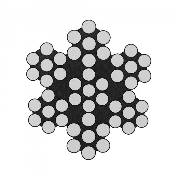 7 x 7 Wire Rope - Stainless Steel AISI 316 - 100m Reel