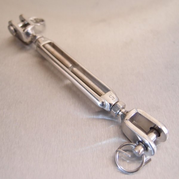 Stainless Steel Open Body Turnbuckles - Straining Screw - Jaw and Jaw - AISI 316