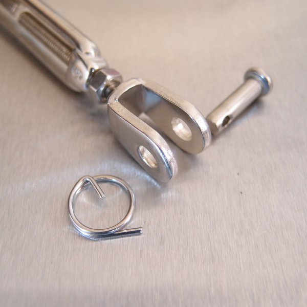 Stainless Steel Open Body Turnbuckles - Straining Screw - Jaw and Jaw - AISI 316