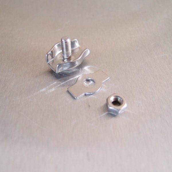 Stainless Steel Simplex Wire Rope Grips - AISI 316