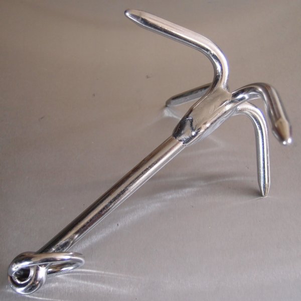 Stainless Steel Four Prong Grapnel Anchor - AISI 316