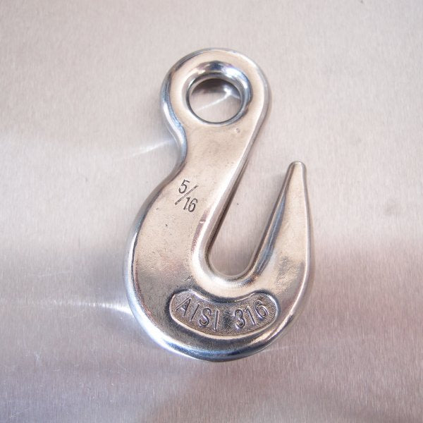 Stainless Steel Eye Type Grab Hook - AISI 316