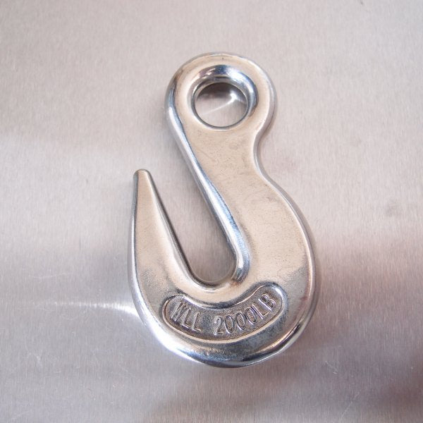 Stainless Steel Eye Type Grab Hook - AISI 316