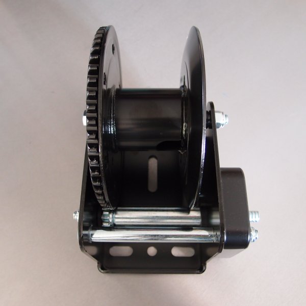 Black Coated Winch fitted with Integral Brake Device