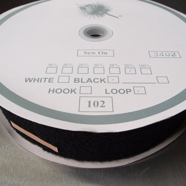 Hook & Loop Fastener - Sew-On - 25m Roll