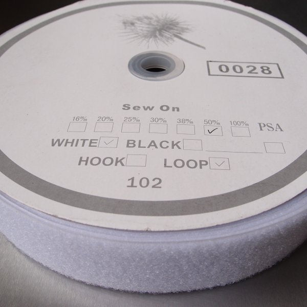 Hook & Loop Fastener - Sew-On - 25m Roll