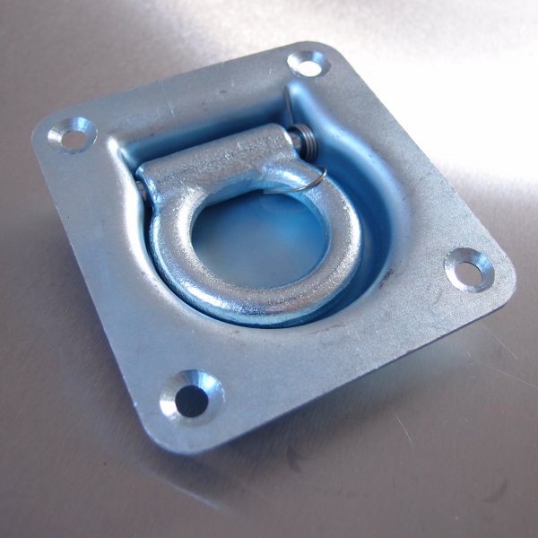 102mm x 96mm Recessed Lashing Link - Zinc Plated