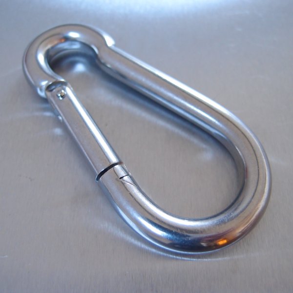 Stainless Steel Carbine Hooks - without Eyelet - AISI 316