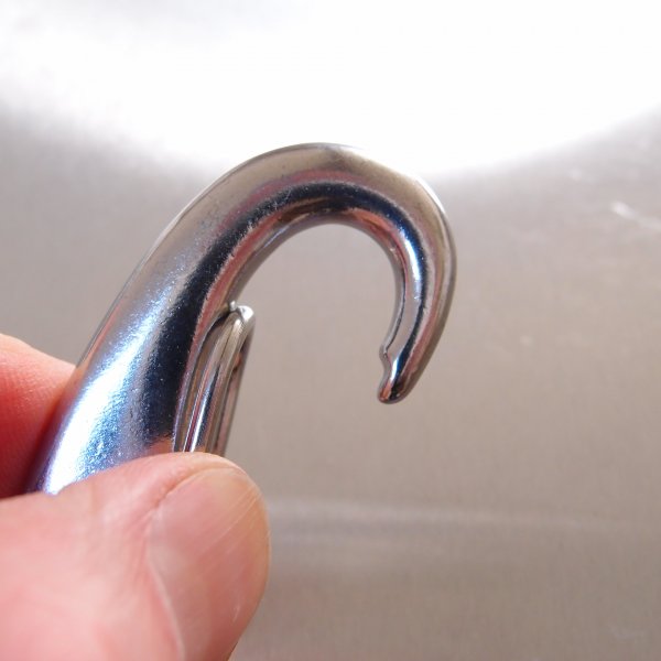 Stainless Steel Spring Snap Tack Hook - AISI 316