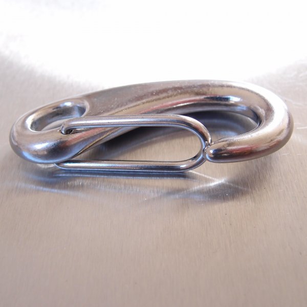 Stainless Steel Spring Snap Tack Hook - AISI 316