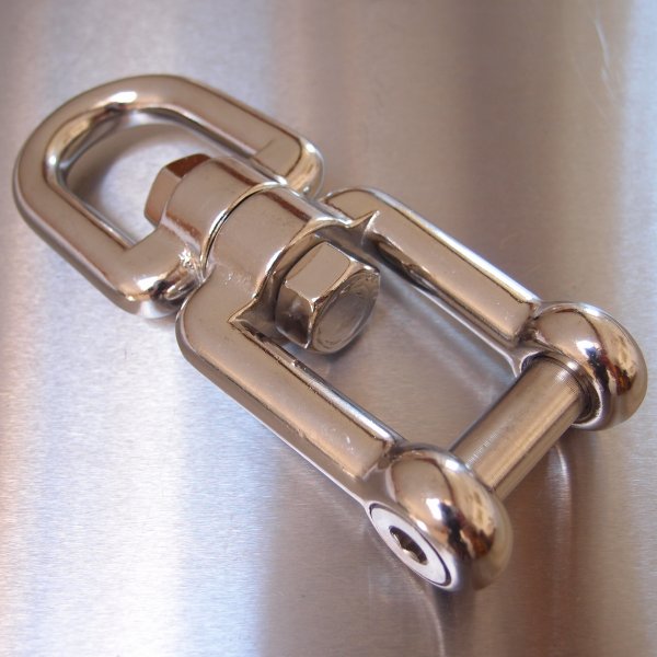 Stainless Steel Swivel Eye & Jaw With Allen Key Flush Pin - AISI 316