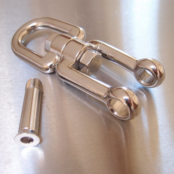 Stainless Steel Swivel Eye & Jaw With Allen Key Flush Pin - AISI 316