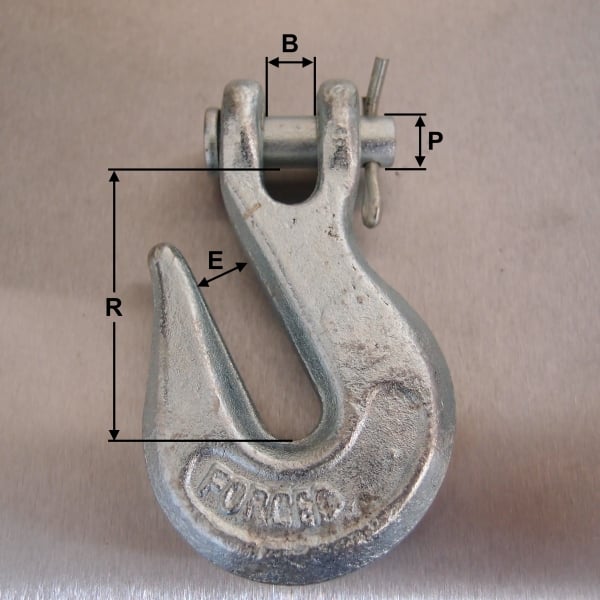 Alloy Steel Clevis Grab Hooks - Zinc Plated