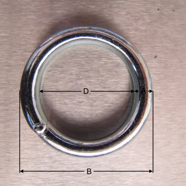 Mild Steel Welded Round Rings - Zinc Plated