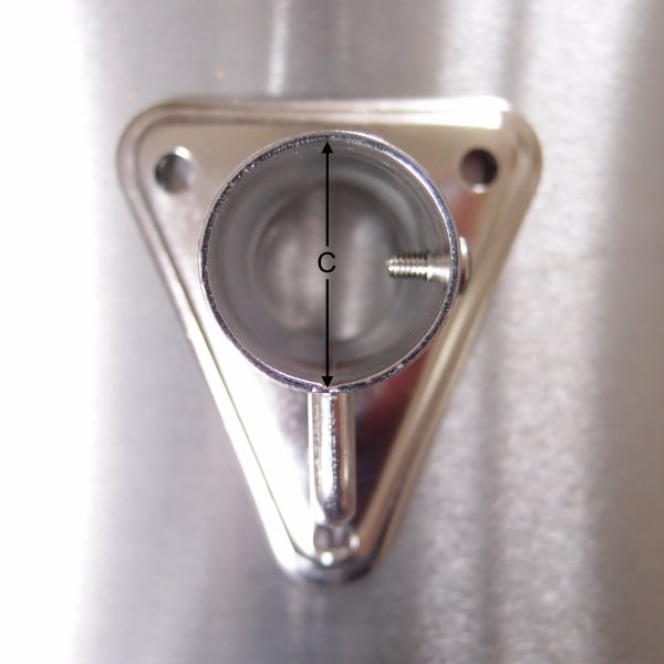 Stainless Steel Flagstaff Sockets - AISI 316