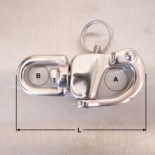 Stainless Steel Swivel Snap Shackles - AISI 316