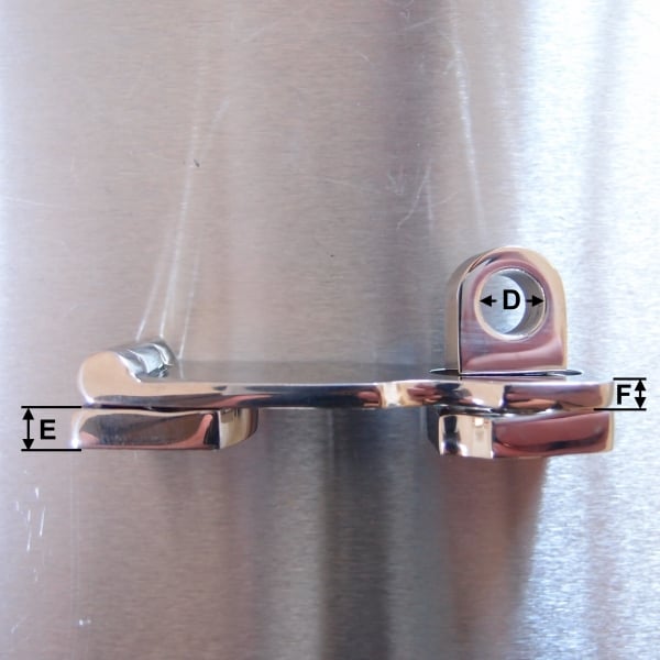 Stainless Steel Swivel Hasp and Staples - AISI 316