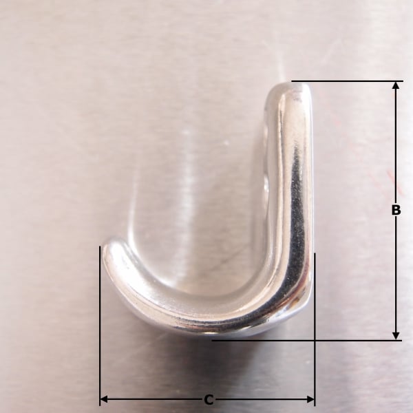 Coat hook - Cabin hook Stainless Steel AISI 316