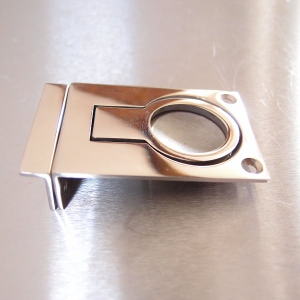 Flush Lifting Pull with Catch and Strike Plate Stainless Steel - AISI316