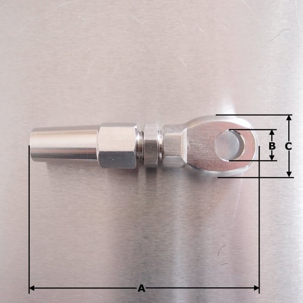Stainless Steel Swageless Eye Terminals AISI 316