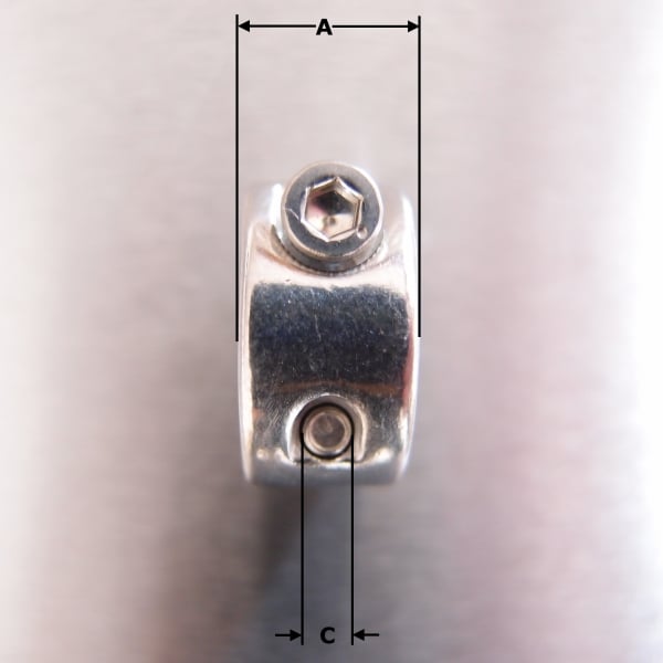 Wire Rope Stopper - Stainless steel AISI 316