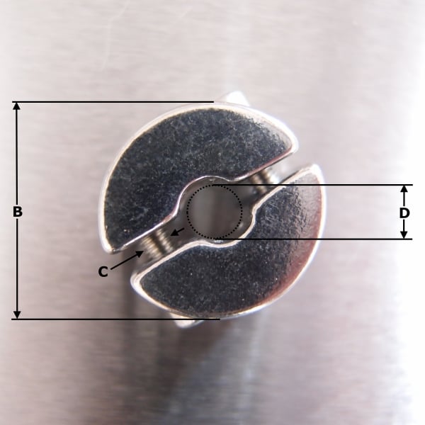 Wire Rope Stopper - Stainless steel AISI 316