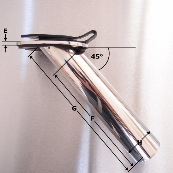 Stainless Steel Fishing Rod Holder - AISI 316