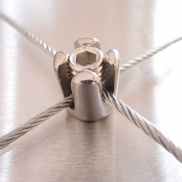 Stainless Steel Trellis Cross Clip - AISI 316