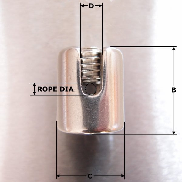Stainless Steel Trellis Cross Clip - AISI 316