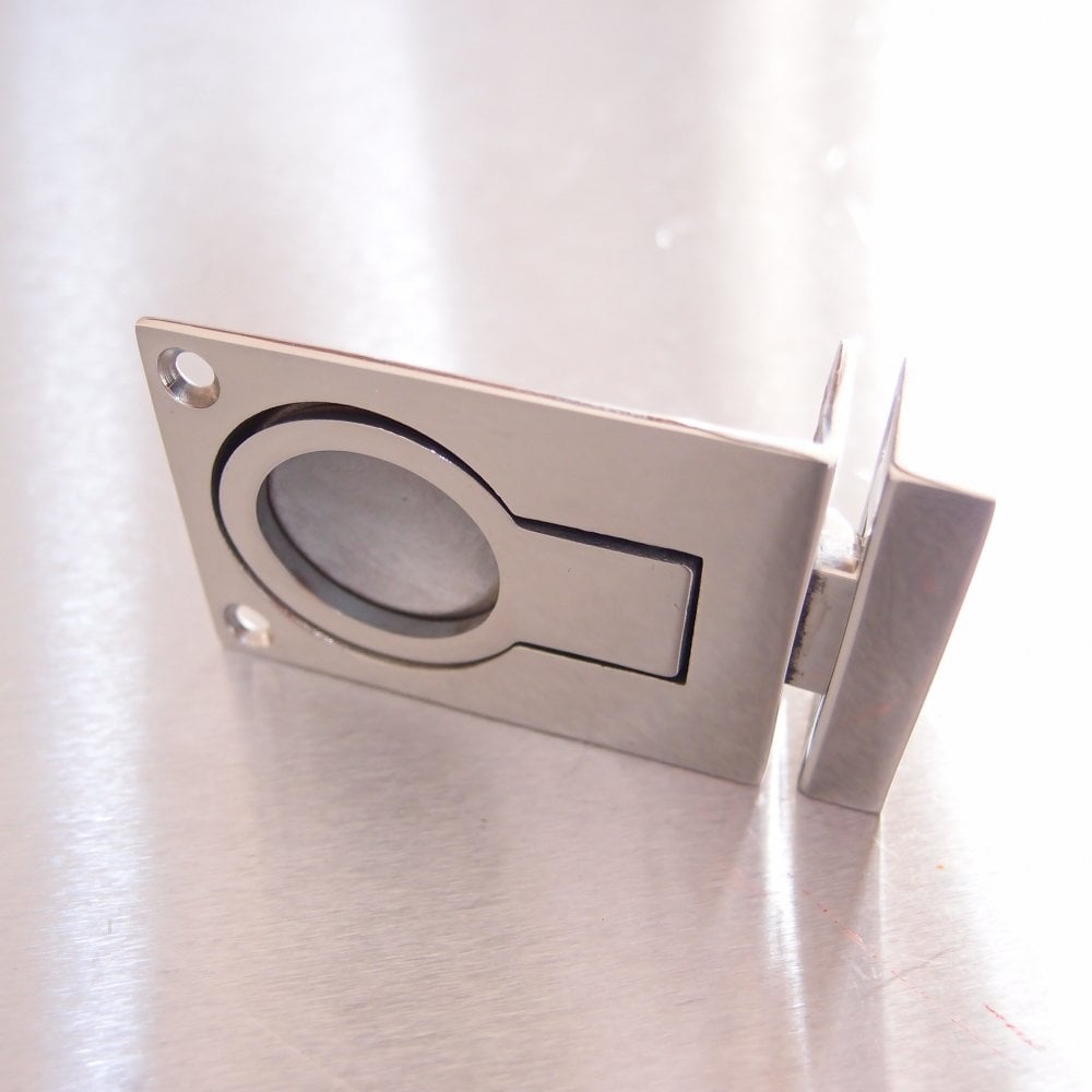 Flush Lifting Pull with Catch and Strike Plate Stainless Steel - AISI316