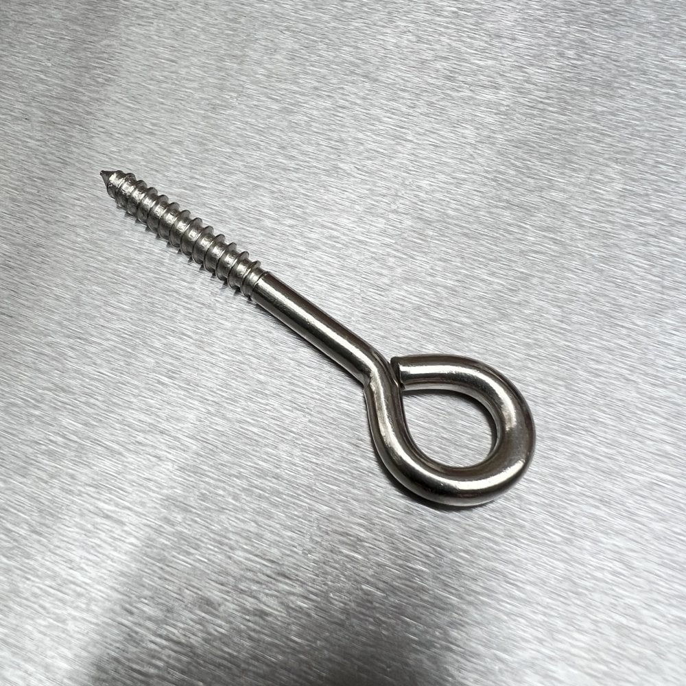 Stainless Steel Vine Eyes - Wood Screw Eye