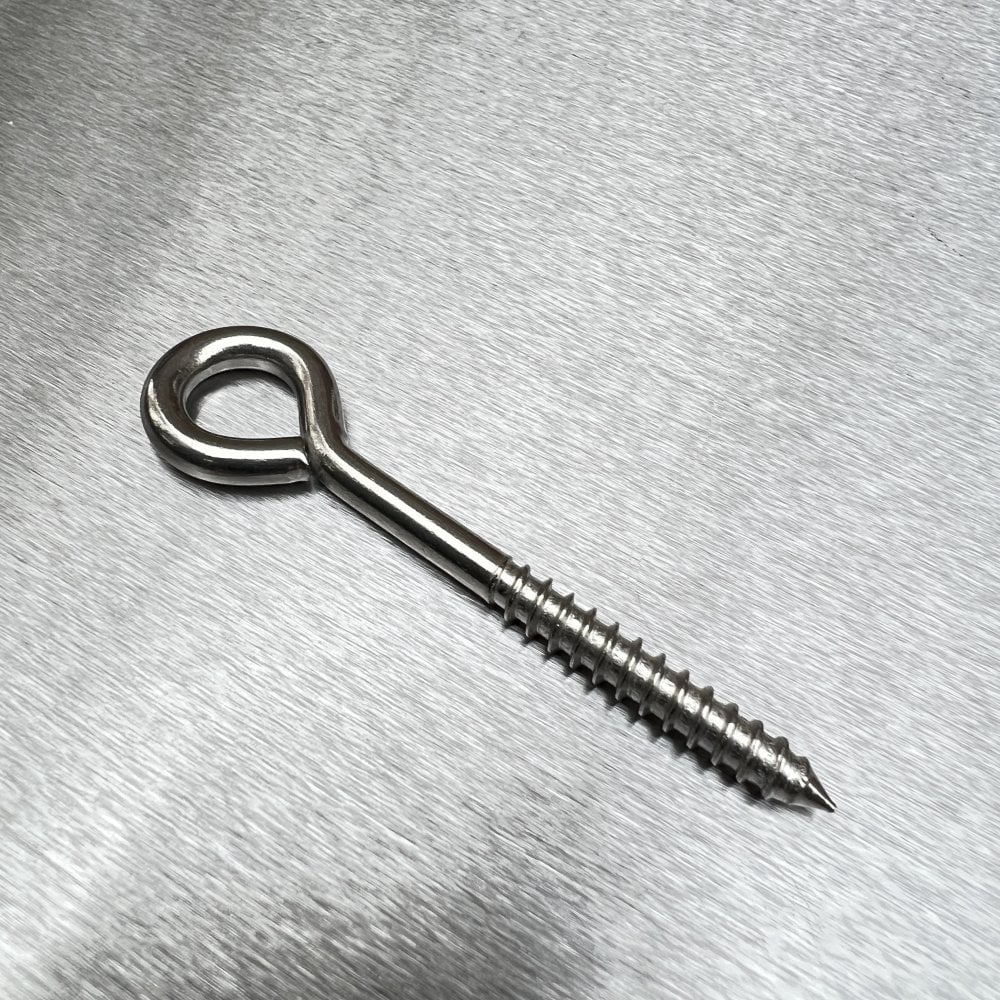 Stainless Steel Vine Eyes - Wood Screw Eye
