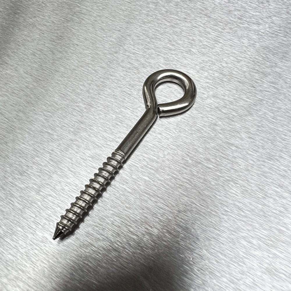 Stainless Steel Vine Eyes - Wood Screw Eye