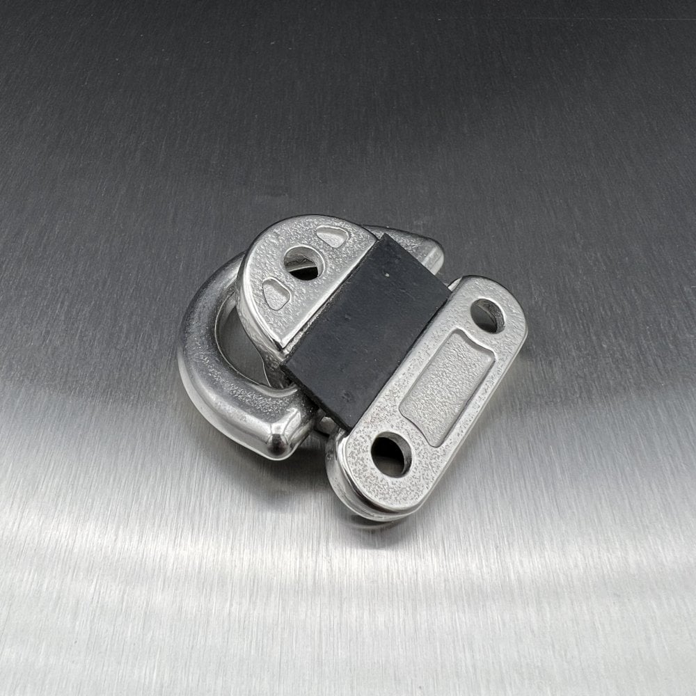 50mm Stainless Steel Folding Pad Eyes - Folding D ring - AISI 316