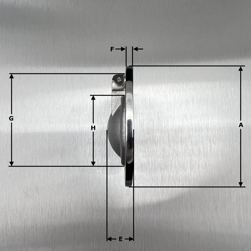 Stainless Steel Round Hatch Pull Ring 50mm