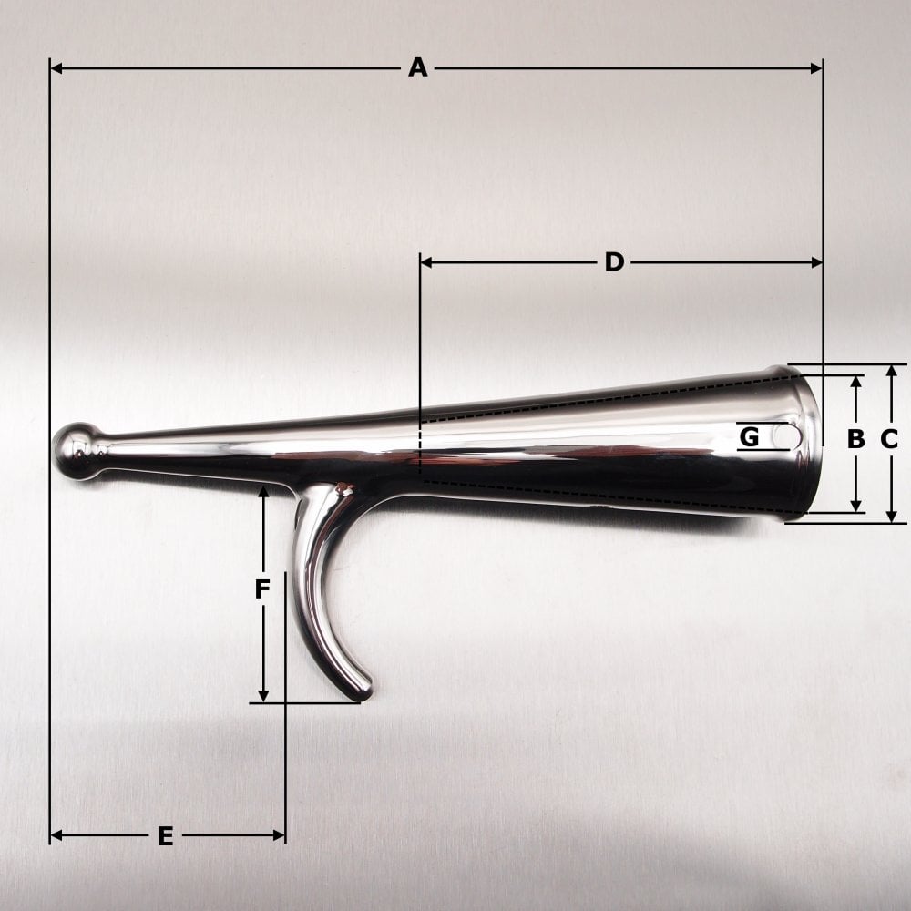 190mm Stainless Steel Single Boat Hook Heads - AISI 316