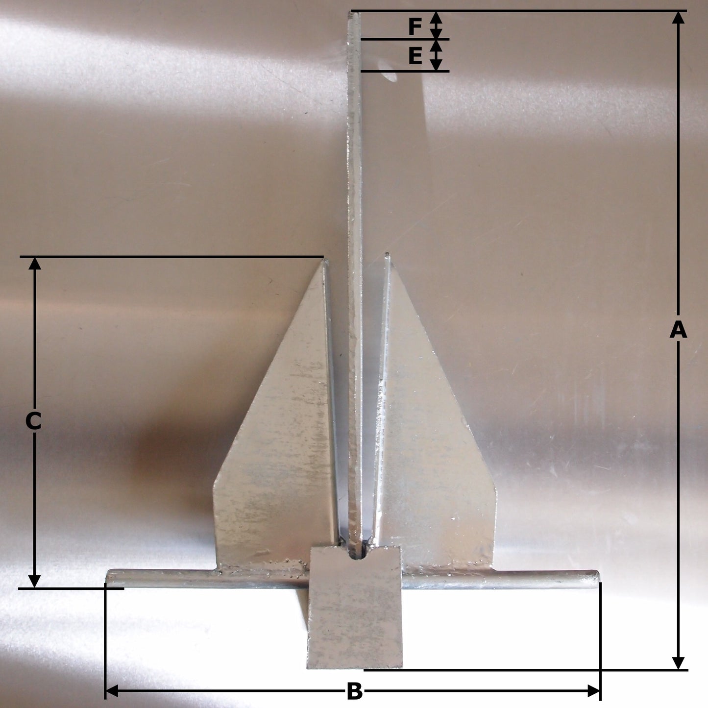 Anchor - Crown Stock/Cruising/Danforth - Galvanised